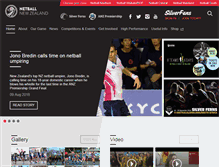 Tablet Screenshot of netballnz.co.nz